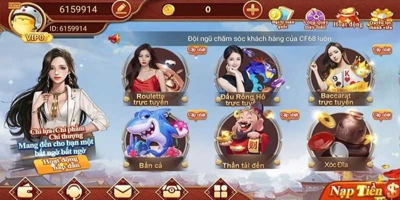 Bắn cá Cf68 sảnh game bắn cá siêu độc đáo