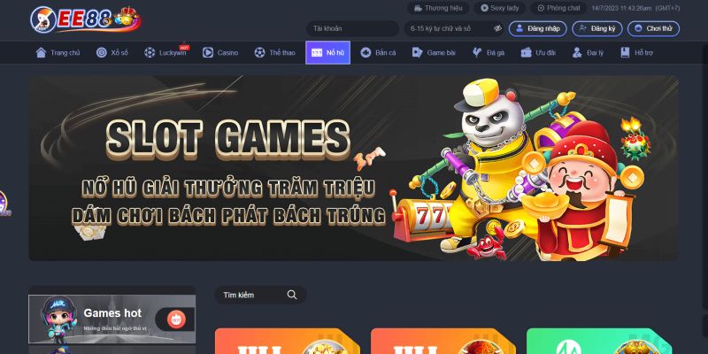 EE88 sân chơi hàng nghìn tựa game nổ hũ đình đám