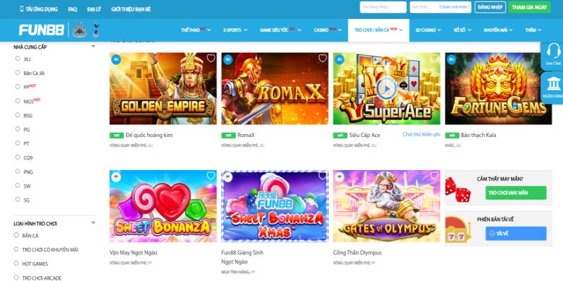 FUN88 trang đánh slot game đổi thưởng tốt nhất