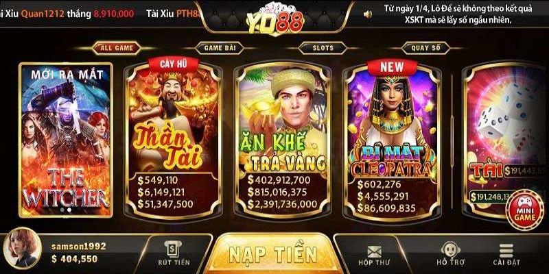 Làm giàu không khó từ việc chơi game Nổ hũ đổi thưởng Y88