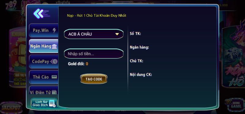 Giao dịch tại nhà cái 789 Club nhanh chóng