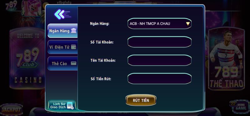 Hướng dẫn rút tiền tại 789 Club cho newbie