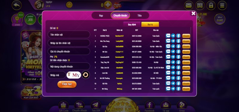 Cách rút tiền Bay247 từ tài khoản game về nhanh chóng