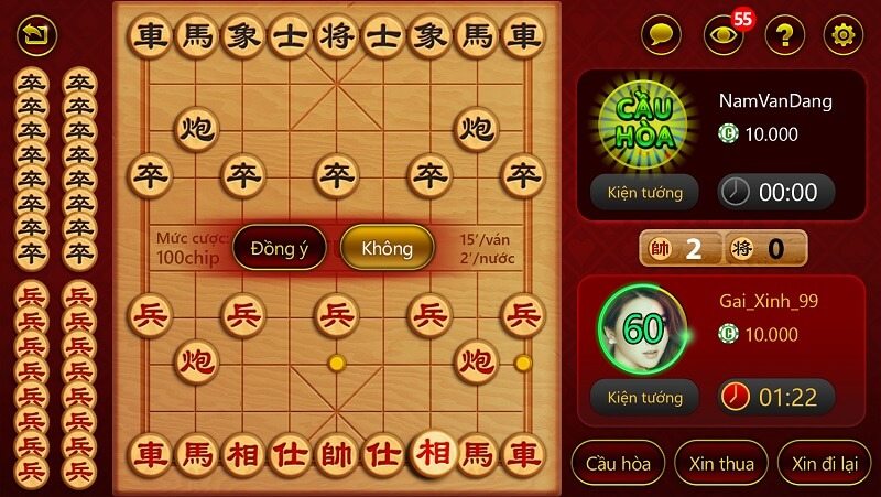 Các quân cờ được sử dụng trong game