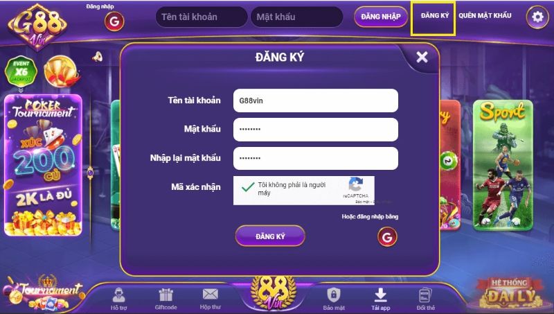 Cách để khách mới mở tài khoản làm thành viên cổng game 