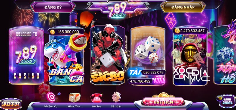 Kho game đỉnh cao với giá trị thưởng lớn tại 789Club