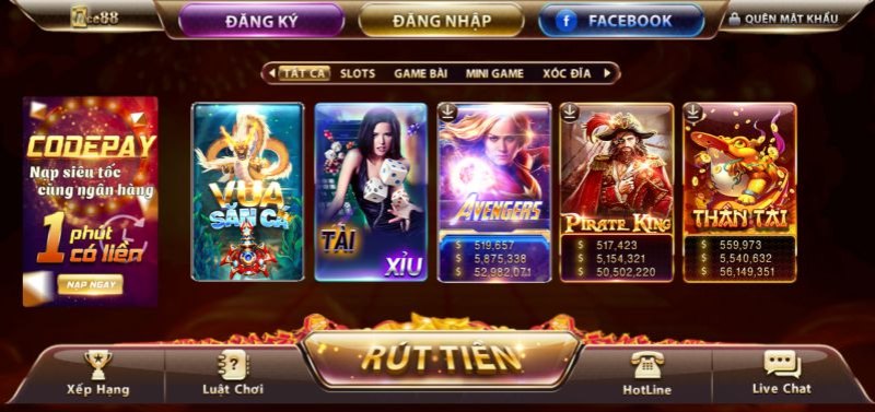 Tổng quan về cổng game ACE88