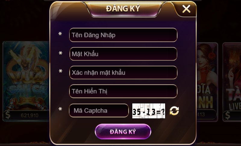 Các bước đăng ký tài khoản game tại ACE88