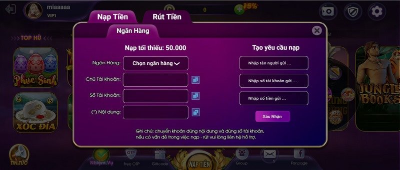 Hướng dẫn cách nạp tiền BigWin68 không gián đoạn cá cược