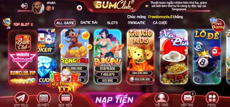 Giao diện BUM79 đẳng cấp