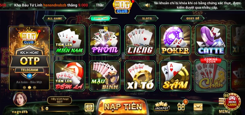 Game bài đổi thưởng