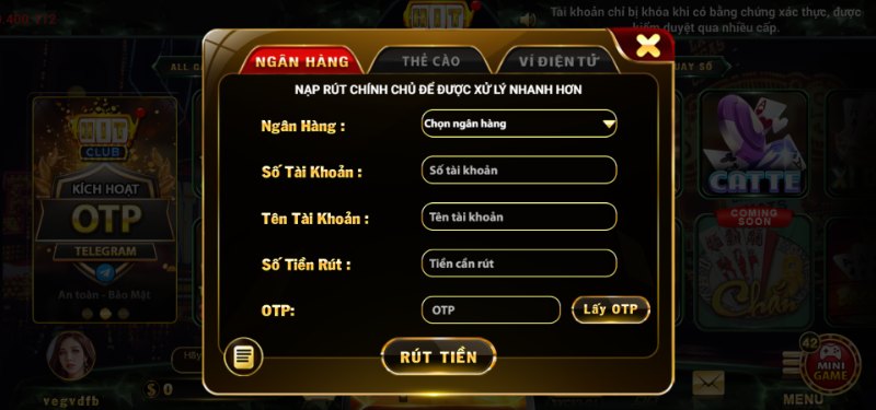 Rút tiền Hit Club