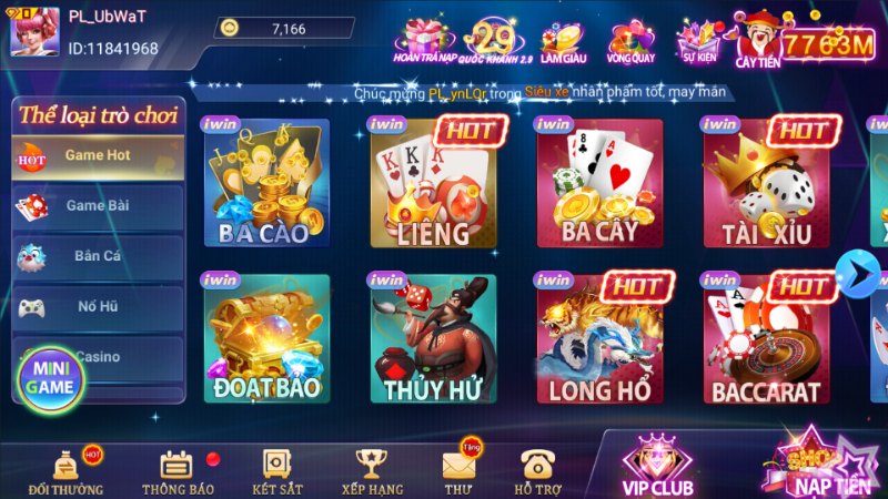 Kho game đa dạng và chất lượng quy tụ tại iWin68