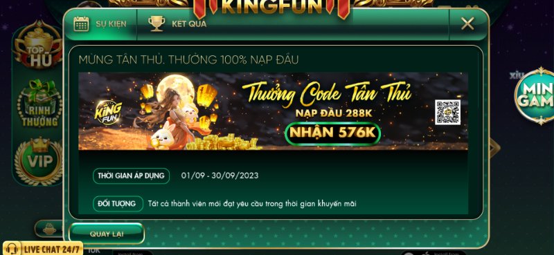 Ưu đãi cho tân thủ