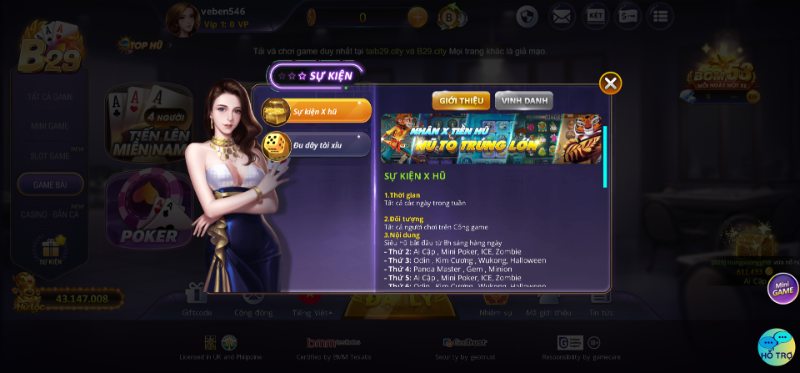 Chương trình khuyến mãi B29 dành tặng 100% bet thủ