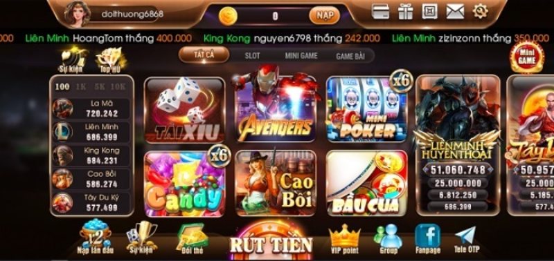 Cập nhật kho game Bik Club