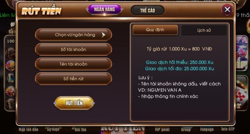 Quy trình rút thưởng Bik Club