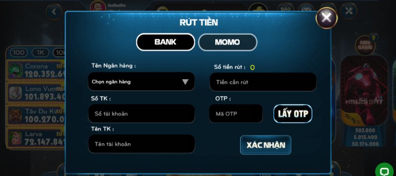 Quy trình rút tiền BINO79 không bị chặn