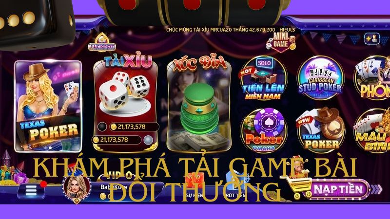 Khám phá tải game bài đổi thưởng tặng vốn v88vin