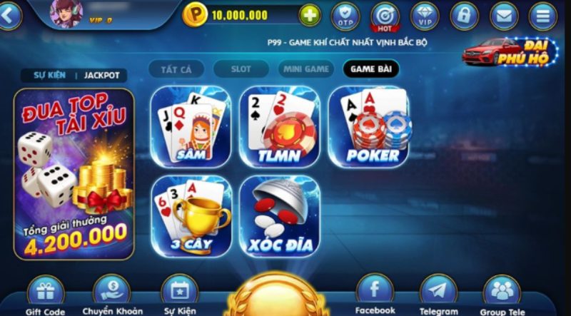 Game bài ấn tượng