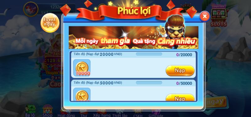 Chương trình khuyến mãi Thánh Bắn Cá H5