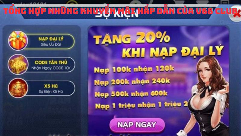 Tổng Hợp Những Khuyến Mãi Hấp Dẫn của V68 Club