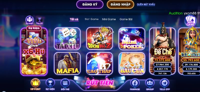 Danh mục trò chơi online ViVu Game cung cấp