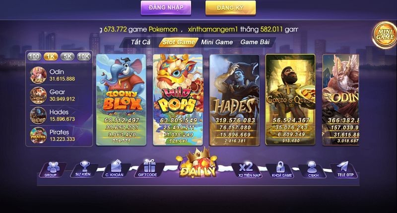 Game Slots xanh chín