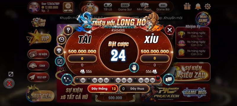 Minigames đa dạng